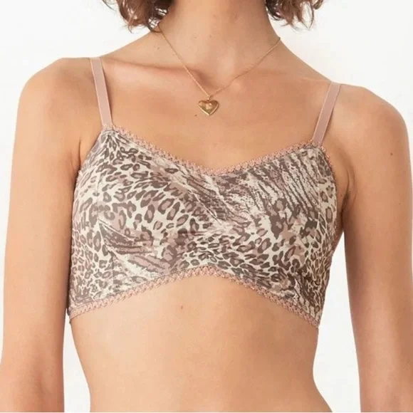 Spell Ada Leopard Print Bralette, Size Large - Picture 2 of 8